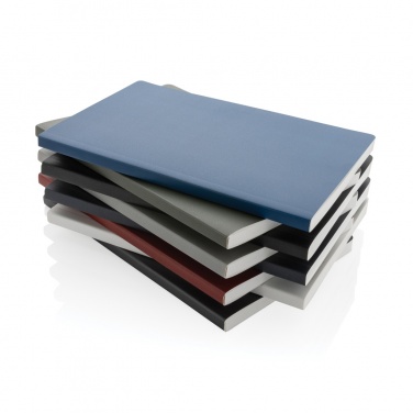 Logo trade promotional giveaways image of: Impact softcover stone paper notebook A5