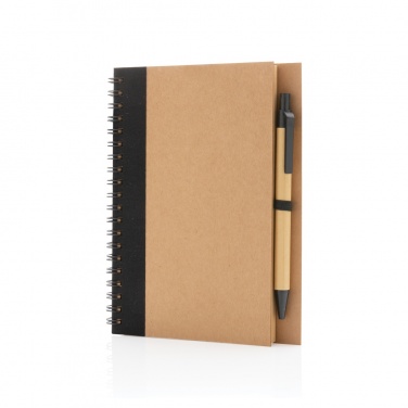Logotrade corporate gifts photo of: Kraft spiral notebook with pen