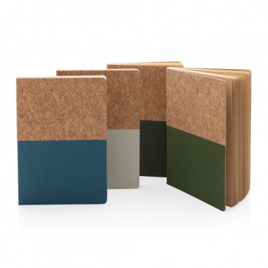Logo trade corporate gifts picture of: A5 cork & kraft notebook