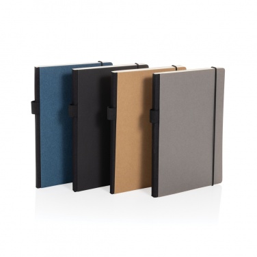 Logo trade promotional items image of: A5 deluxe kraft hardcover notebook