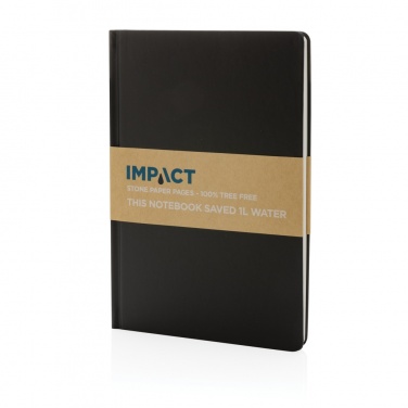 Logotrade promotional giveaway picture of: A5 Impact stone paper hardcover notebook