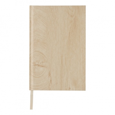 Logo trade promotional items image of: Kavana wood print A5 notebook