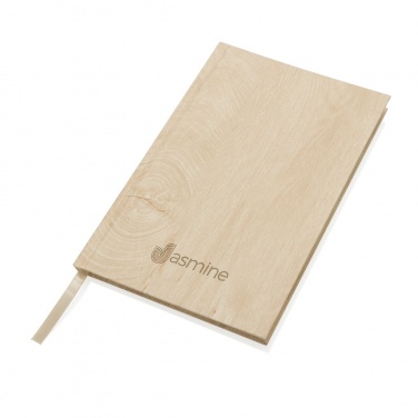 Logo trade promotional product photo of: Kavana wood print A5 notebook