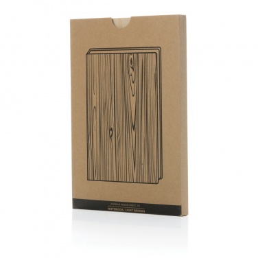 Logo trade promotional item photo of: Kavana wood print A5 notebook