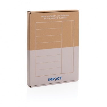 Logo trade promotional item photo of: Impact Aware™ A5 notebook with magnetic closure