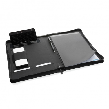 Logotrade promotional items photo of: Impact Aware™ deluxe 300D tech portfolio with zipper
