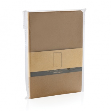 Logo trade promotional giveaway photo of: Salton A5 GRS certified recycled paper notebook