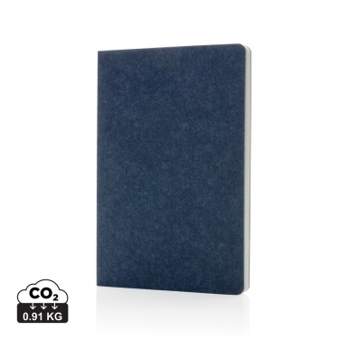 Logo trade advertising products picture of: Phrase GRS certified recycled felt A5 notebook