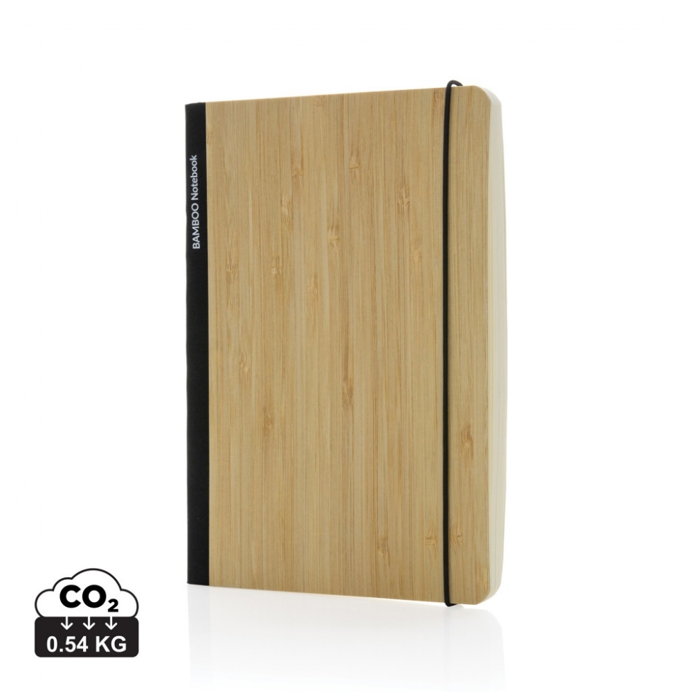 Logo trade promotional gift photo of: Scribe bamboo A5 Notebook