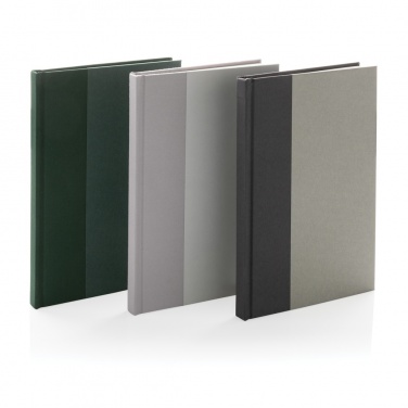 Logo trade promotional merchandise image of: Words GRS certified RPET & Kraft A5 notebook