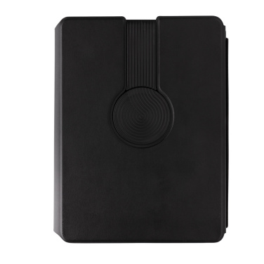Logotrade promotional gift image of: Swiss Peak RCS rePU notebook with 2-in-1 wireless charger