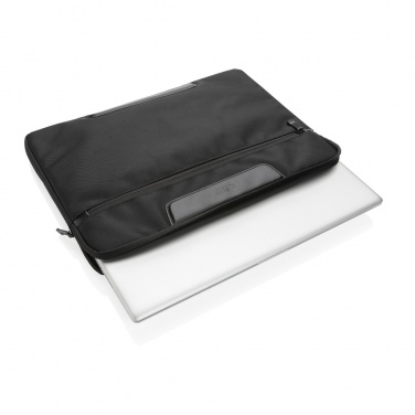 Logo trade promotional giveaways picture of: Swiss Peak AWARE™ RPET Voyager 15.6" laptop sleeve