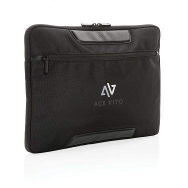 Logotrade advertising product picture of: Swiss Peak AWARE™ RPET Voyager 15.6" laptop sleeve