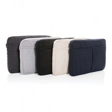 Logo trade promotional gifts picture of: Laluka AWARE™ recycled cotton 15.6 inch laptop sleeve