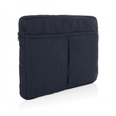 Logo trade promotional giveaway photo of: Laluka AWARE™ recycled cotton 15.6 inch laptop sleeve