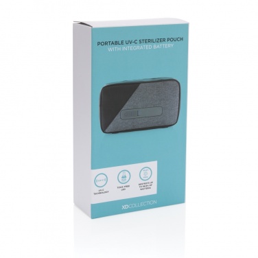 Logotrade promotional item image of: Portable UV-C steriliser pouch with integrated battery