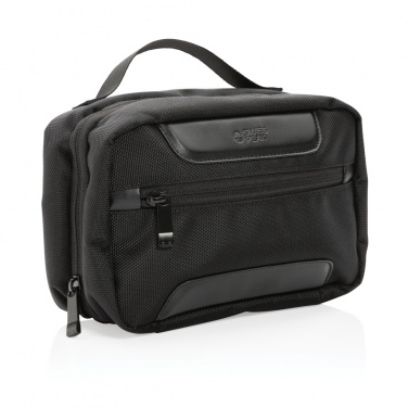 Logo trade promotional merchandise photo of: Swiss Peak AWARE™ RPET Voyager toiletry bag