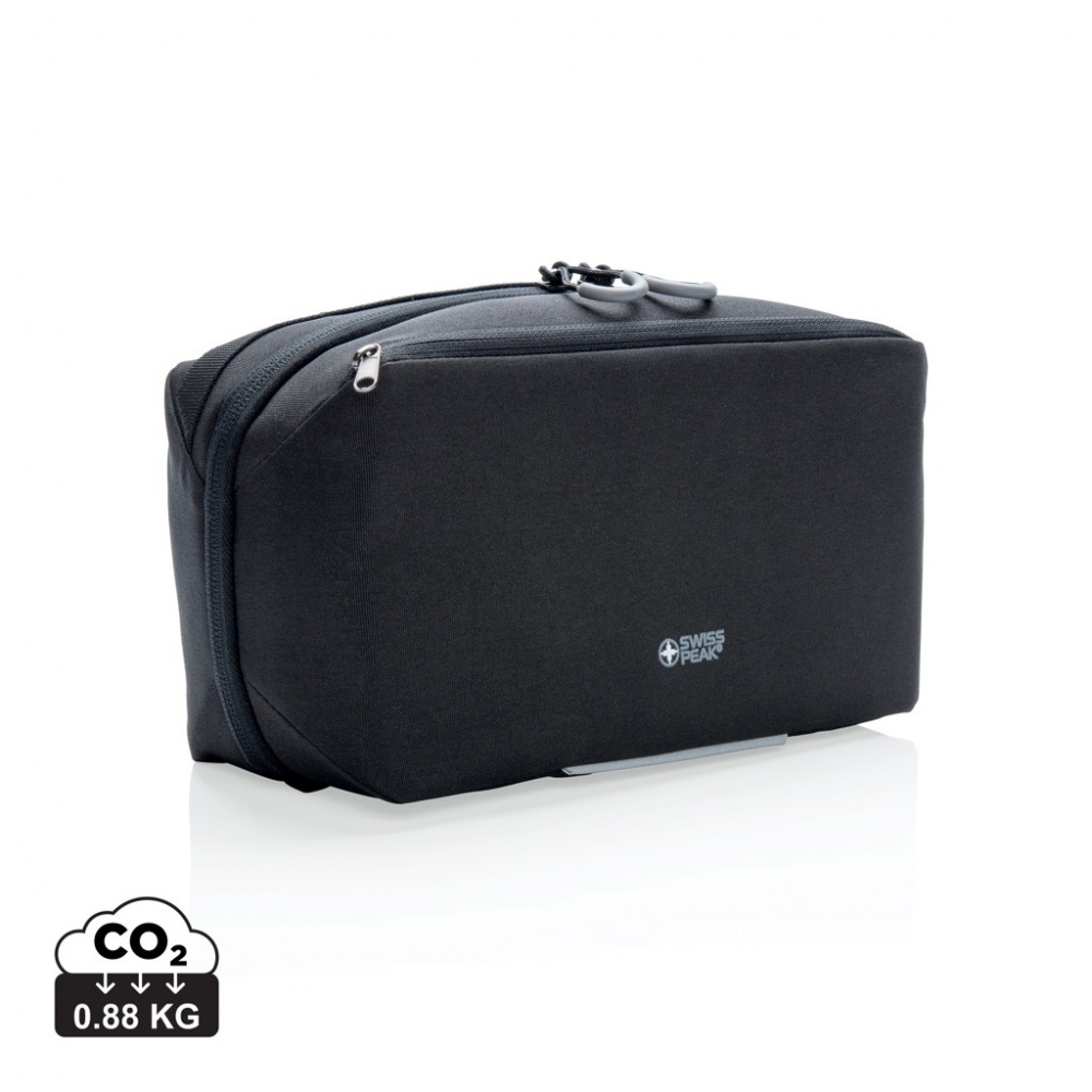 Logotrade promotional product picture of: Swiss Peak AWARE™ toiletry bag PVC free