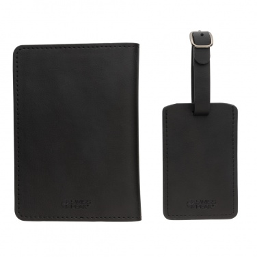 Logotrade promotional gift image of: Swiss Peak GRS recycled PU travel gift set