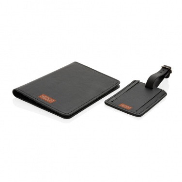 Logotrade corporate gift picture of: Swiss Peak GRS recycled PU travel gift set