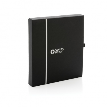 Logo trade advertising products image of: Swiss Peak GRS recycled PU travel gift set