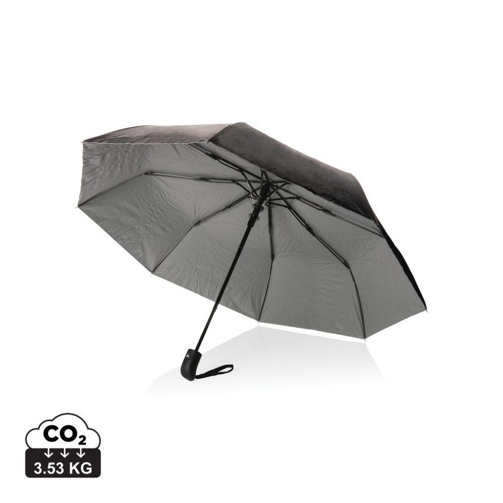 Logo trade promotional items picture of: 21" Impact AWARE™ RPET 190T Pongee dual colour mini umbrella