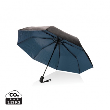 Logotrade corporate gift image of: 21" Impact AWARE™ RPET 190T Pongee dual colour mini umbrella