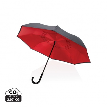 Logotrade advertising products photo of: 23" Impact AWARE™ RPET 190T reversible umbrella