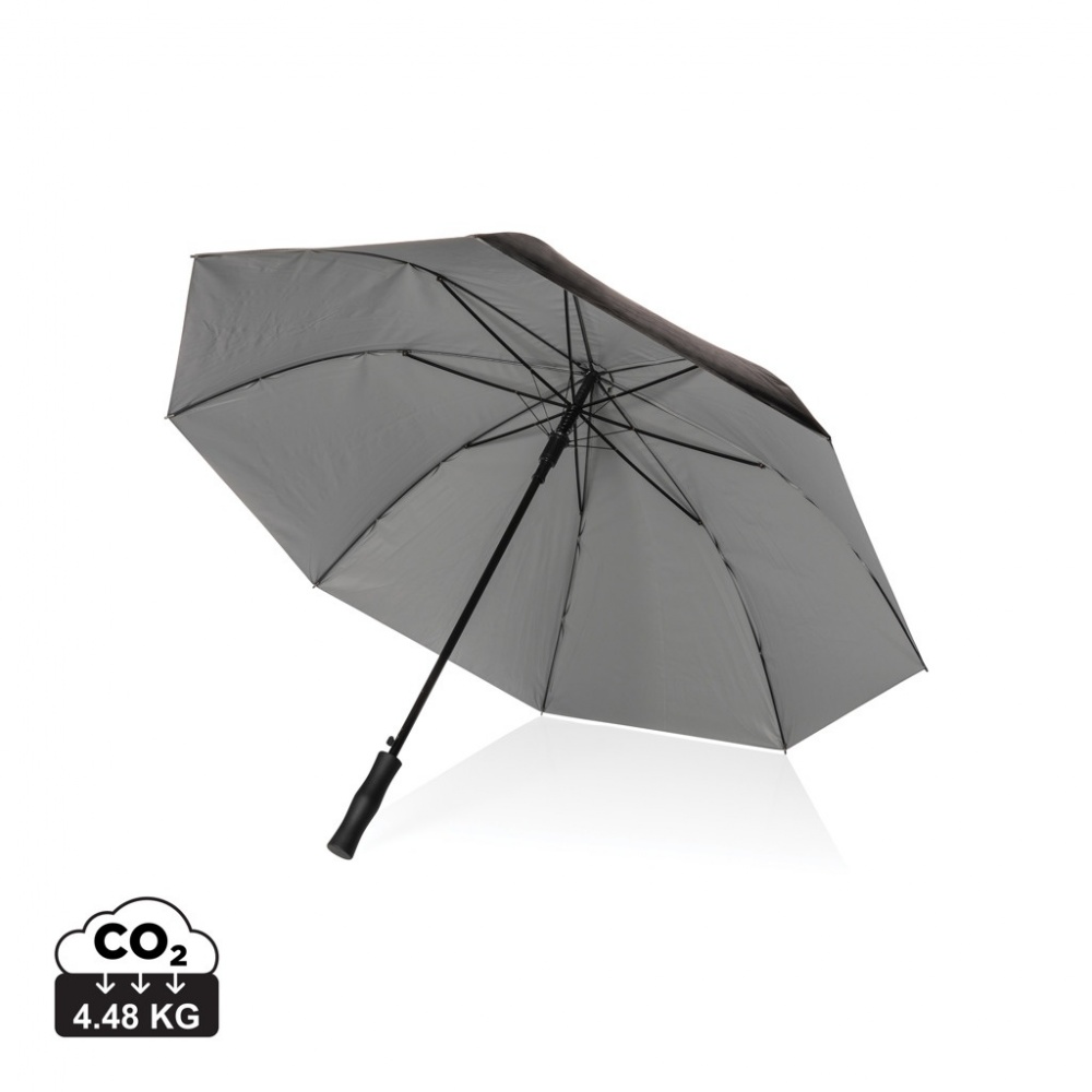Logo trade corporate gifts picture of: 27" Impact AWARE™ RPET 190T dual colour auto open umbrella