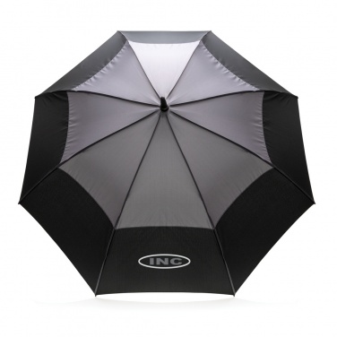 Logo trade promotional gift photo of: 27" Impact AWARE™ RPET 190T auto open stormproof umbrella