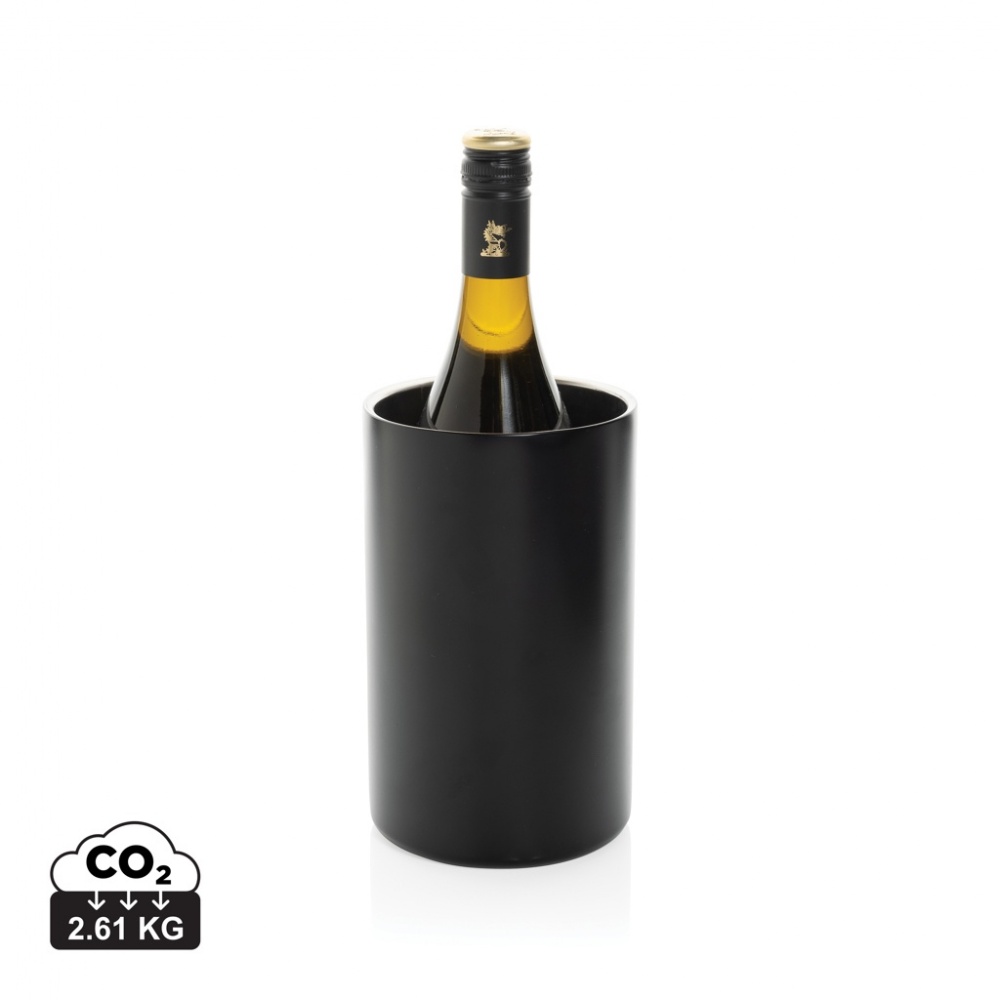 Logo trade promotional gifts picture of: Vino RCS certified recycled stainless steel wine bucket