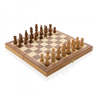 Logotrade promotional product image of: Luxury wooden foldable chess set