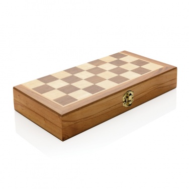 Logo trade advertising products picture of: Luxury wooden foldable chess set