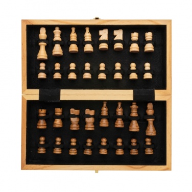 Logotrade promotional merchandise picture of: Luxury wooden foldable chess set
