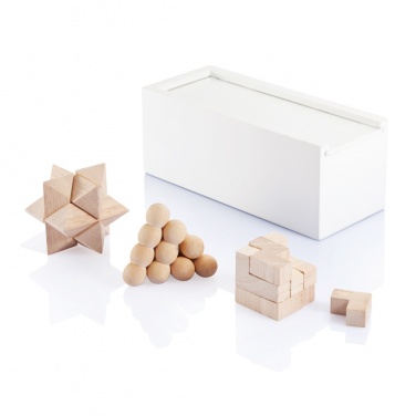 Logo trade business gifts image of: 3 pcs brain teaser set