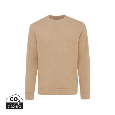 Logo trade business gifts image of: Iqoniq Denali recycled cotton crew neck undyed