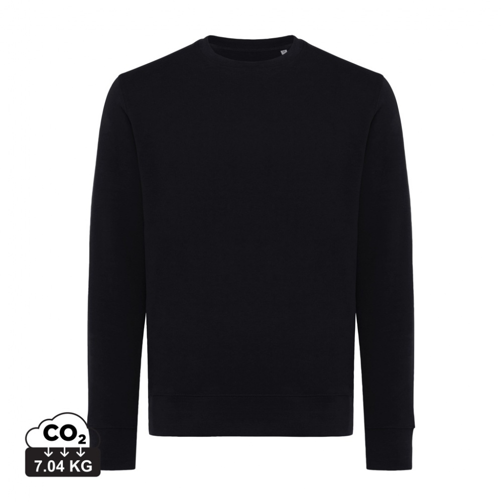 Logo trade corporate gifts image of: Iqoniq Etosha lightweight recycled cotton crew neck