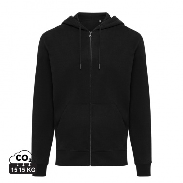 Logo trade promotional merchandise picture of: Iqoniq Abisko recycled cotton zip through hoodie