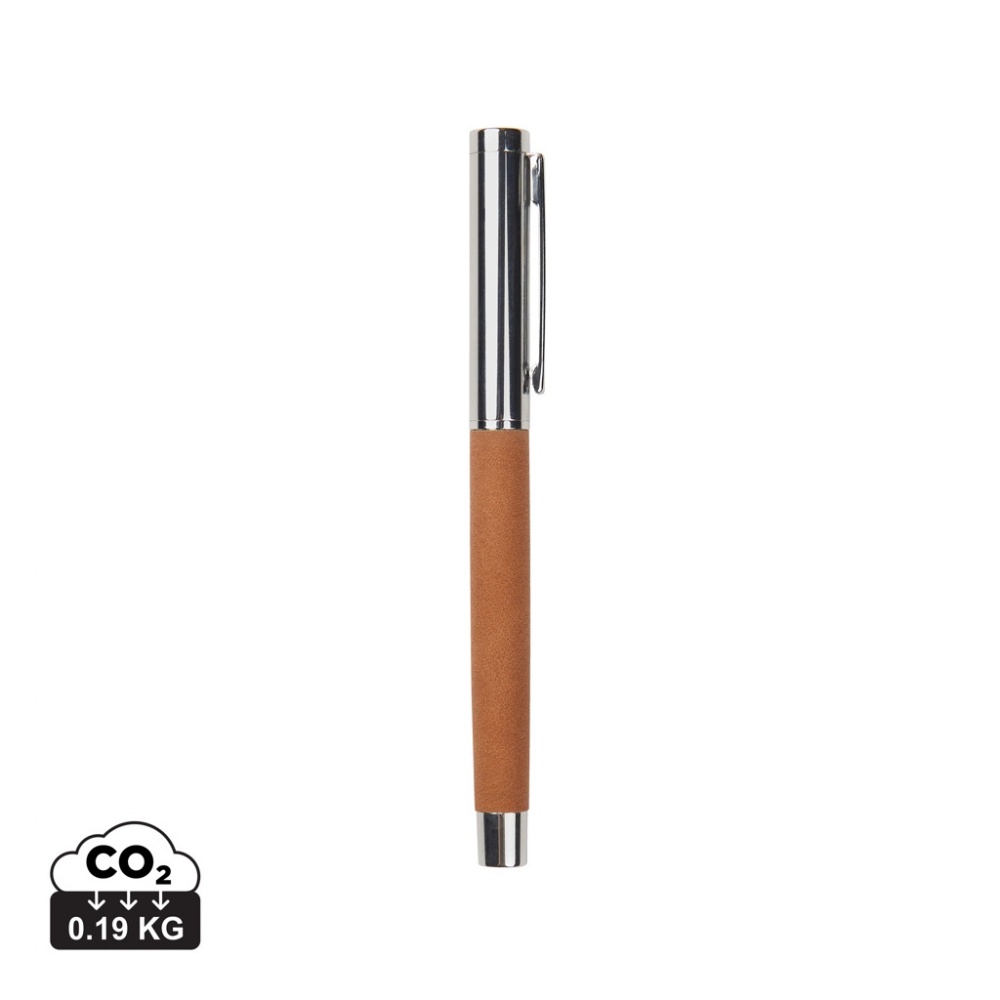 Logo trade promotional giveaways picture of: VINGA Bosler RCS recycled SS pen