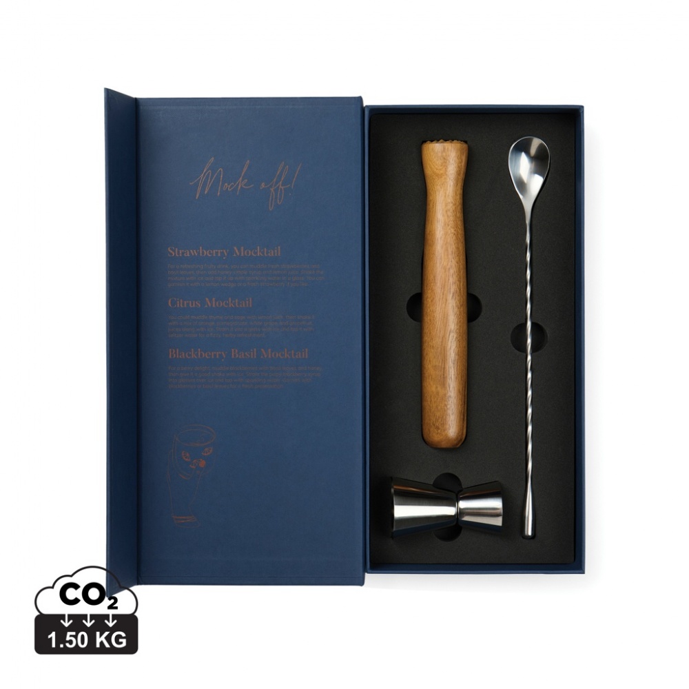 Logo trade promotional merchandise image of: VINGA Story of mocktail, set of cocktail accessories