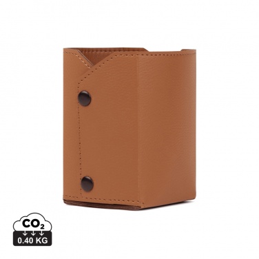 Logotrade promotional gift image of: VINGA Timo PU RCS RPET pen holder