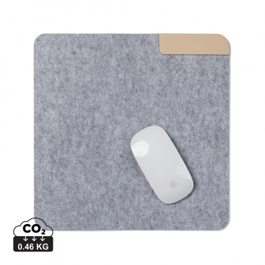 Logo trade promotional merchandise image of: VINGA Albon GRS recycled felt mouse pad