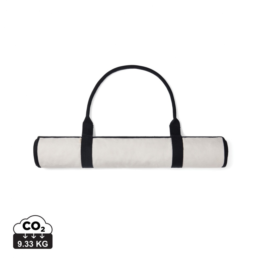 Logo trade promotional products image of: VINGA Volonne AWARE™ recycled canvas beach mat