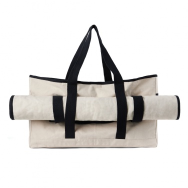 Logo trade advertising products picture of: VINGA Volonne AWARE™ recycled canvas beach bag