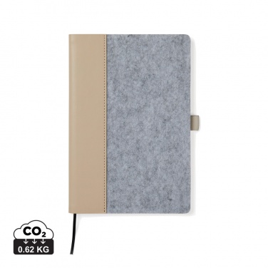 Logotrade business gifts photo of: VINGA Albon GRS recycled felt notebook
