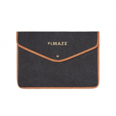 Logo trade promotional gifts image of: VINGA Bosler GRS recycled canvas 16" laptop sleeve