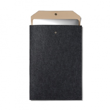 Logo trade promotional products picture of: VINGA Albon GRS recycled felt 17" laptop sleeve