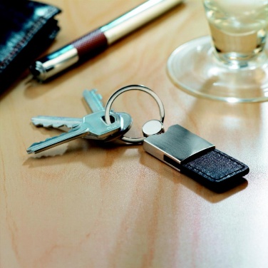 Logotrade corporate gifts photo of: PU and metal key ring Helsinki