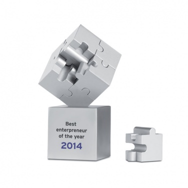 Logo trade advertising products image of: Metal 3D puzzle