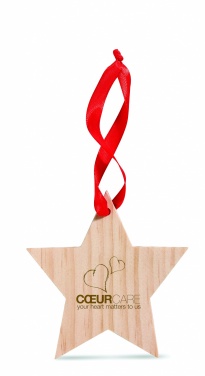 Logo trade promotional merchandise photo of: Star shaped hanger